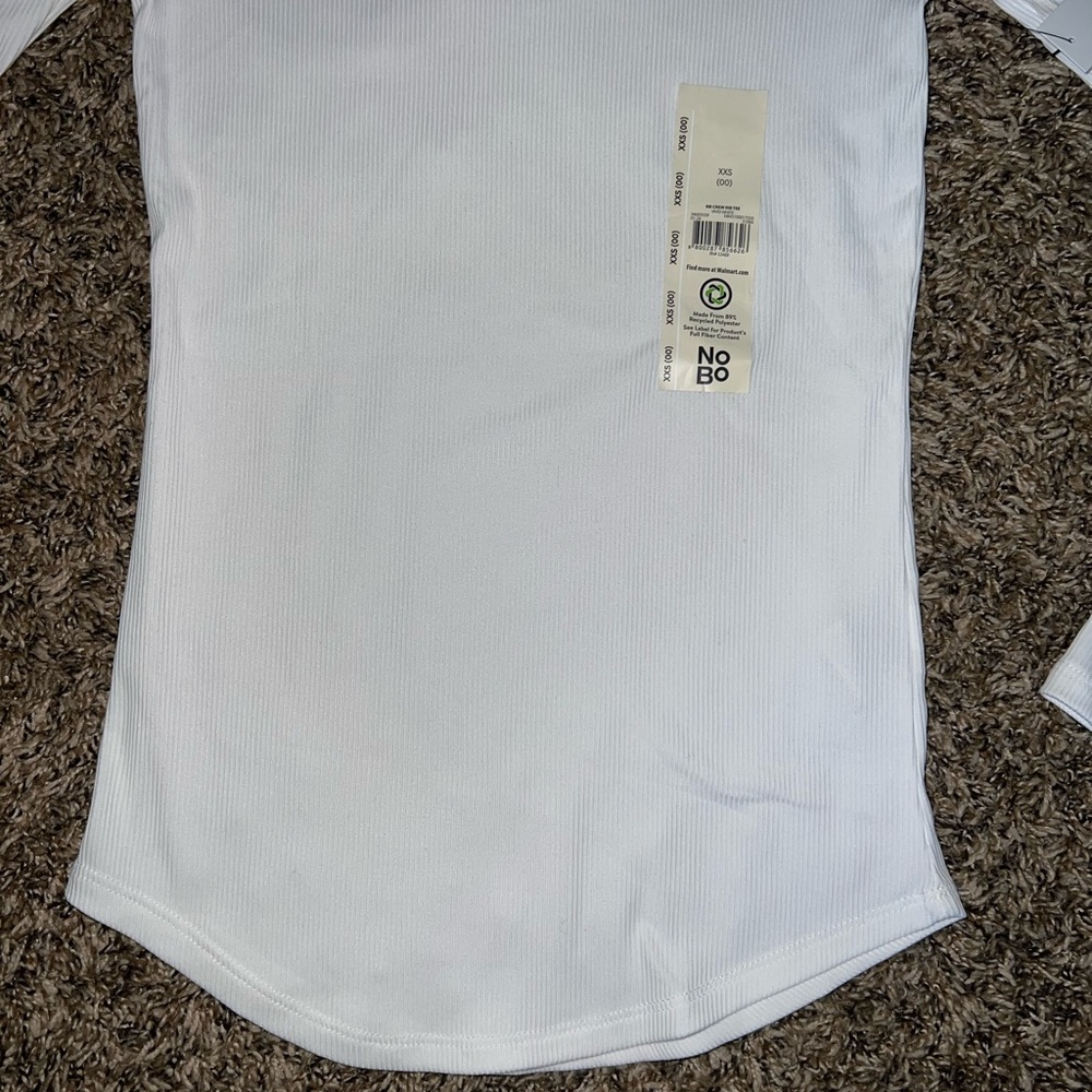 No Boundaries White Long-Sleeve Crewneck Tee for Kids XXS - Picture 2 of 6